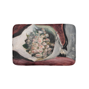 Pierre-Auguste Renoir - Bouquet in einer Box Badematte