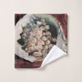 Pierre-Auguste Renoir - Bouquet in einer Box Badhandtuch Set (Waschlappen)
