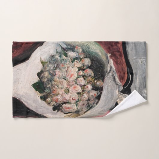 Pierre-Auguste Renoir - Bouquet in einer Box Badhandtuch Set (Handtuch)