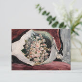 Pierre-Auguste Renoir - Bouquet in einer Box Dankeskarte (Stehend Vorderseite)