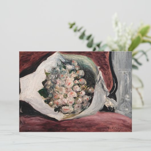 Pierre-Auguste Renoir - Bouquet in einer Box Einladung (Stehend Vorderseite)