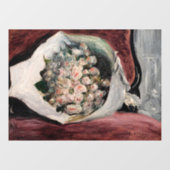 Pierre-Auguste Renoir - Bouquet in einer Box Fensteraufkleber (Blatt)