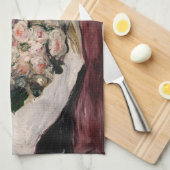 Pierre-Auguste Renoir - Bouquet in einer Box Geschirrtuch (Viertel Falte)