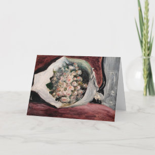 Pierre-Auguste Renoir - Bouquet in einer Box Karte