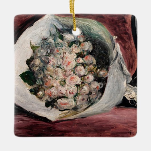 Pierre-Auguste Renoir - Bouquet in einer Box Keramikornament (Vorderseite)