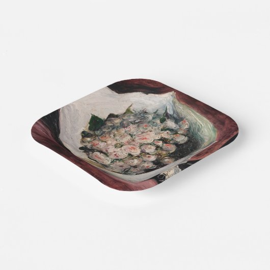 Pierre-Auguste Renoir - Bouquet in einer Box Pappteller (Gewinkelt)