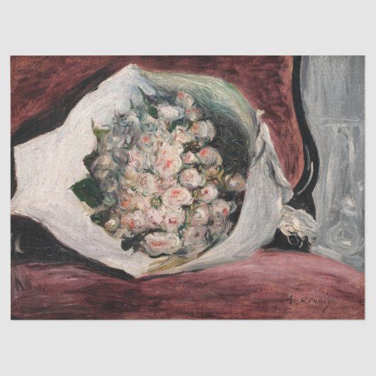 Pierre-Auguste Renoir - Bouquet in einer Box Seidenpapier (Vorderseite)