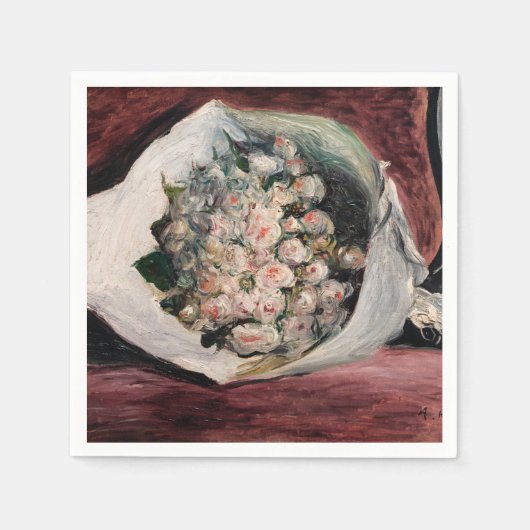 Pierre-Auguste Renoir - Bouquet in einer Box Serviette (Vorderseite)