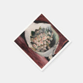 Pierre-Auguste Renoir - Bouquet in einer Box Serviette (Ecke)