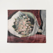 Pierre-Auguste Renoir - Bouquet in einer Box Wandteppich (Vorderseite (Horizontal))