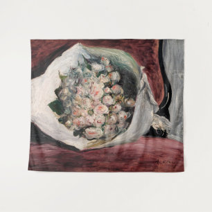 Pierre-Auguste Renoir - Bouquet in einer Box Wandteppich
