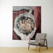 Pierre-Auguste Renoir - Bouquet in einer Box Wandteppich (Beispiel)