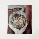 Pierre-Auguste Renoir - Bouquet in einer Box Wandteppich (Vorderseite)