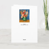 Pierre-Auguste Renoir - Bouquet Karte (Rückseite)
