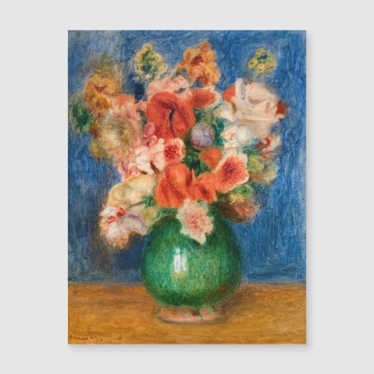 Pierre-Auguste Renoir - Bouquet Magnetkarte (Vorderseite)
