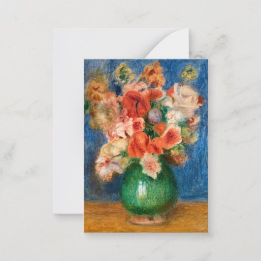Pierre-Auguste Renoir - Bouquet Mitteilungskarte (Vorderseite)