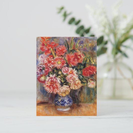 Pierre-Auguste Renoir-Bouquet Postkarte (Stehend Vorderseite)