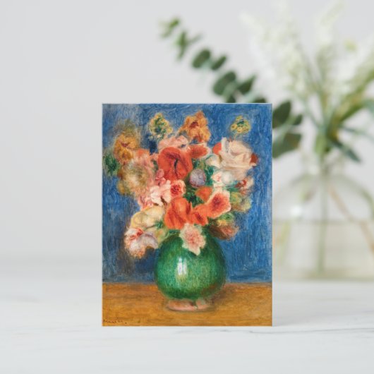 Pierre-Auguste Renoir - Bouquet Postkarte (Stehend Vorderseite)