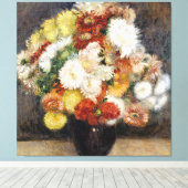 Pierre-Auguste Renoir Bouquet von Chrysanthemen Leinwanddruck (Insitu (Holzboden))