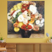 Pierre-Auguste Renoir Bouquet von Chrysanthemen Leinwanddruck (Insitu (Wohnzimmer))