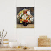 Pierre-Auguste Renoir Bouquet von Chrysanthemen Poster (Küche)