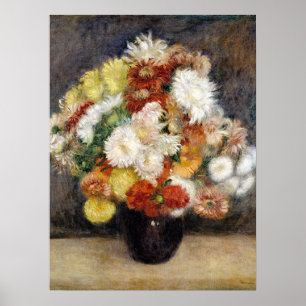 Pierre-Auguste Renoir Bouquet von Chrysanthemen Poster