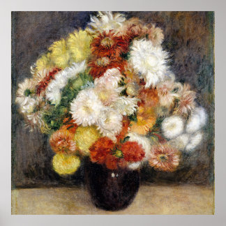 Pierre-Auguste Renoir Bouquet von Chrysanthemen Poster