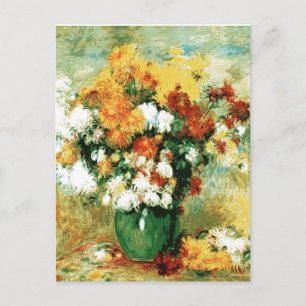 Pierre-Auguste Renoir Bouquet von Chrysanthemen Postkarte