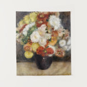 Pierre-Auguste Renoir Bouquet von Chrysanthemen Wandteppich (Vorderseite)