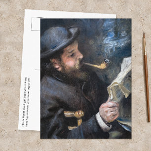 Pierre-Auguste Renoir - Claude Monet beim Lesen Postkarte