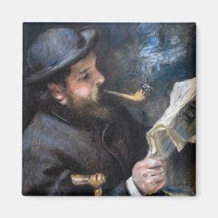 Pierre-Auguste Renoir - Claude Monet lesend Magnet