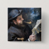 Pierre-Auguste Renoir - Claude Monet Reading Button (Vorderseite)