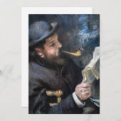 Pierre-Auguste Renoir - Claude Monet Reading Dankeskarte (Vorne/Hinten)