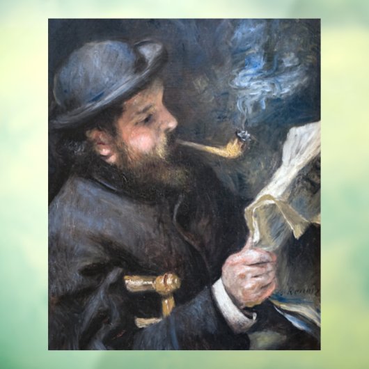 Pierre-Auguste Renoir - Claude Monet Reading Fensteraufkleber (Blatt 3)