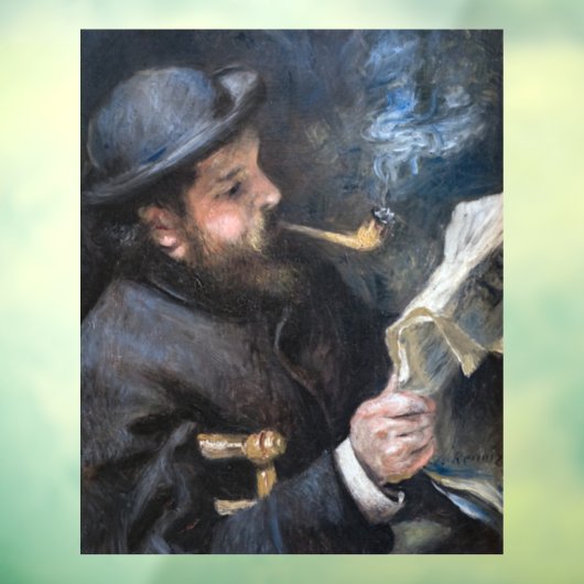 Pierre-Auguste Renoir - Claude Monet Reading Fensteraufkleber (Blatt 3)