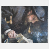 Pierre-Auguste Renoir - Claude Monet Reading Fleecedecke (Vorderseite (Horizontal))