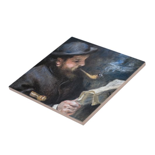 Pierre-Auguste Renoir - Claude Monet Reading Fliese (Seite)