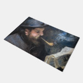 Pierre-Auguste Renoir - Claude Monet Reading Fußmatte (Schrägansicht)