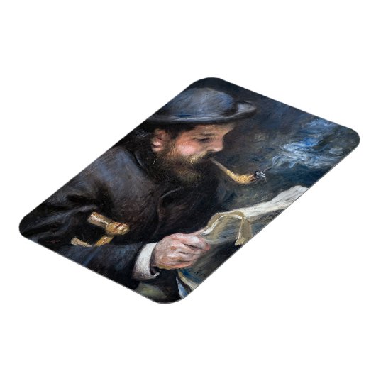 Pierre-Auguste Renoir - Claude Monet Reading Magnet (Linke Seite)