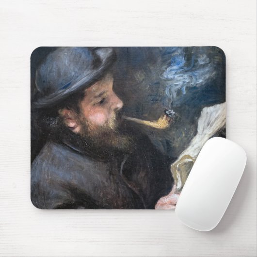 Pierre-Auguste Renoir - Claude Monet Reading Mousepad (Mit Mouse)