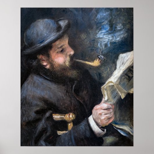 Pierre-Auguste Renoir - Claude Monet Reading Poster (Vorne)
