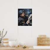 Pierre-Auguste Renoir - Claude Monet Reading Poster (Küche)