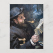 Pierre-Auguste Renoir - Claude Monet Reading Postkarte (Vorderseite)