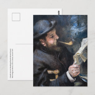 Pierre-Auguste Renoir - Claude Monet Reading Postkarte