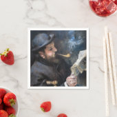 Pierre-Auguste Renoir - Claude Monet Reading Serviette (Beispiel)