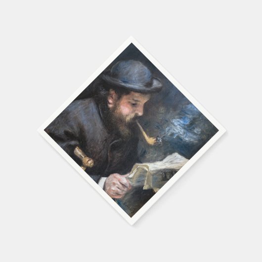 Pierre-Auguste Renoir - Claude Monet Reading Serviette (Ecke)