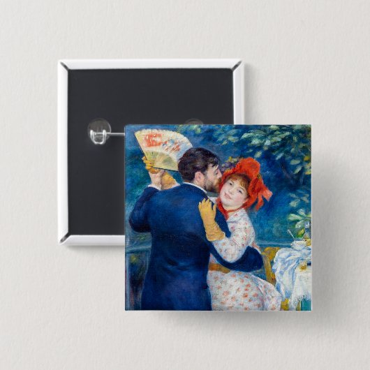 Pierre-Auguste Renoir - Country Dance Button (Vorne & Hinten)