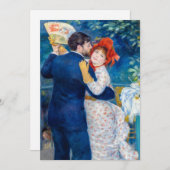 Pierre-Auguste Renoir - Country Dance Dankeskarte (Vorne/Hinten)