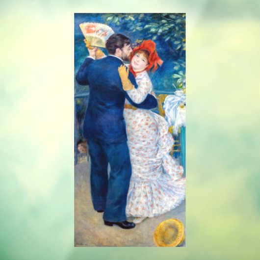 Pierre-Auguste Renoir - Country Dance Fensteraufkleber (Blatt 3)