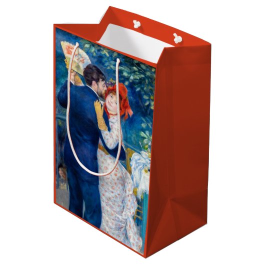 Pierre-Auguste Renoir - Country Dance Mittlere Geschenktüte (Rückseite Schrägansicht)